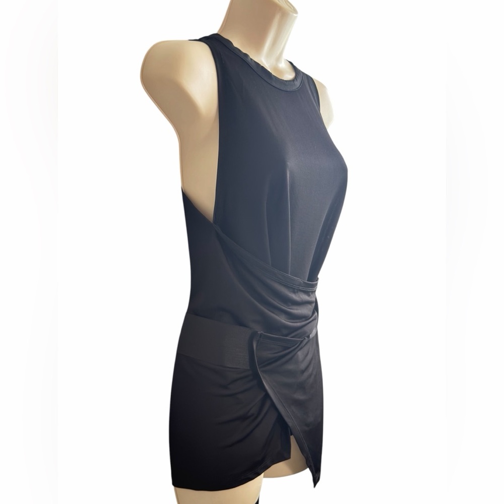 Ted Baker EVEAH 2 Black Halter Tunic Top Sleeveless Draped Asymmetric Blouse NEW - Picture 7 of 16